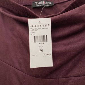 Fashion Nova: Purple Sleeveless Romper/Jumpsuit